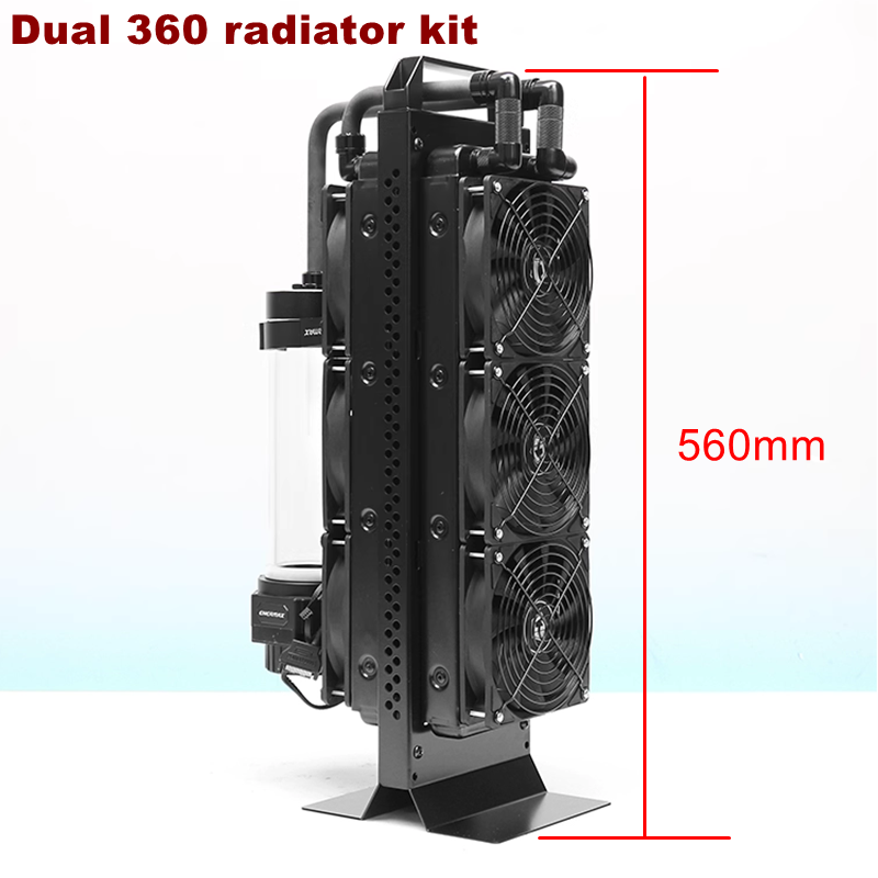 External Radiator Water Cooling Kit - Комбинация внешнего водяного охлаждения с двойным