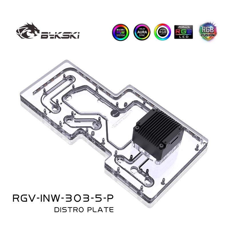 BYKSKI Acrylic Board Water Cha – обзор и цена Distro Plate Ddc Pump Combo