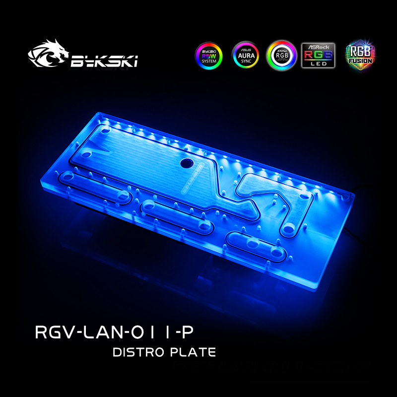 BYKSKI RGV-LAN-O11-P Акриловая – обзор и цена Distro Plate Ddc Pump Combo
