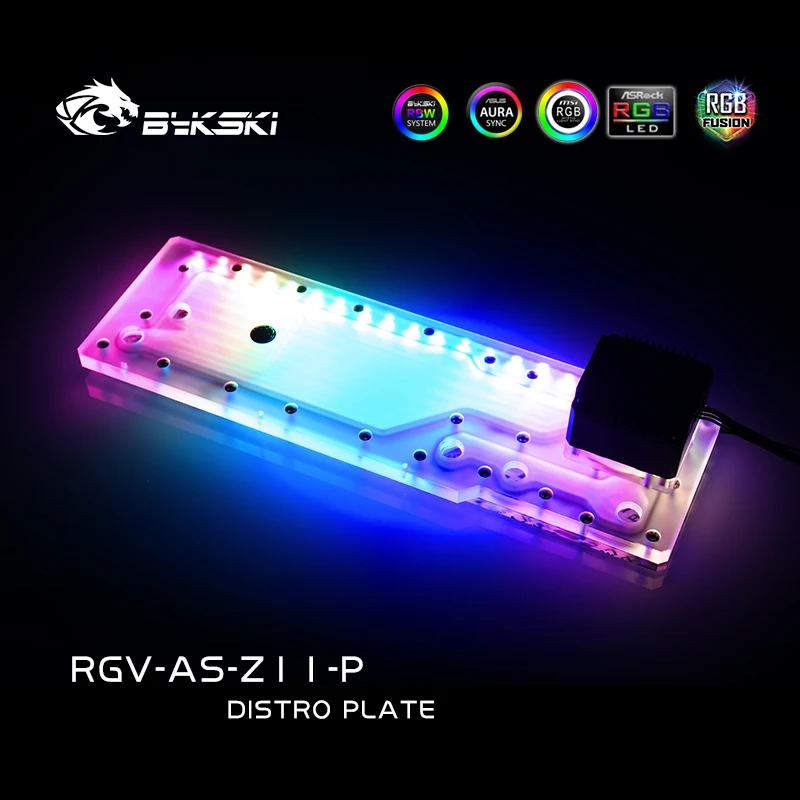 BYKSKI RGV-AS-Z11-P акриловый  – обзор и цена Distro Plate Ddc Pump Combo