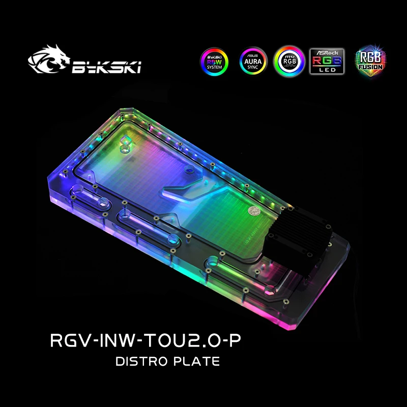 BYKSKI Acrylic Board Water Cha – обзор и цена Distro Plate Ddc Pump Combo