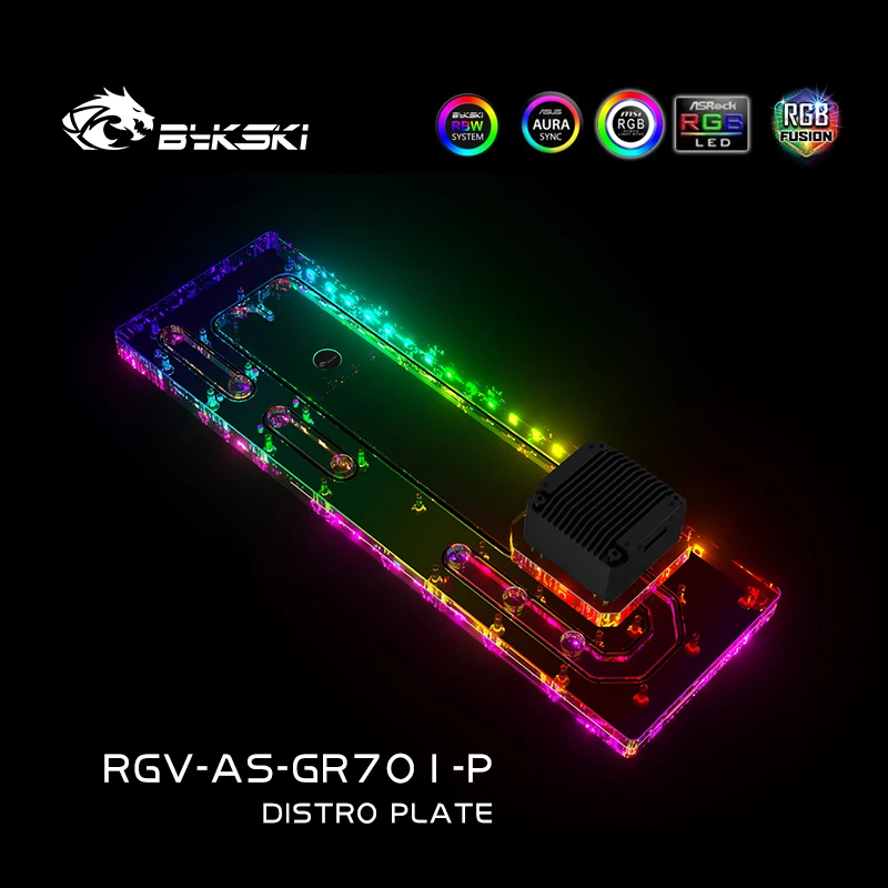 BYKSKI Distro Plate акриловый  – обзор и цена Distro Plate Ddc Pump Combo