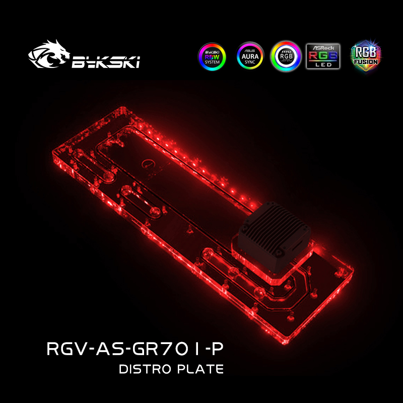 BYKSKI Distro Plate акриловый  – обзор и цена Distro Plate Ddc Pump Combo