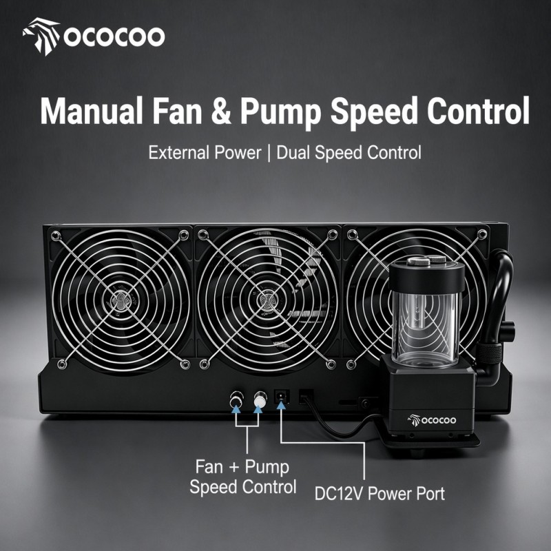 Внешний водяной радиатор OCOCO – обзор и цена External Radiator Water Cooling Kit
